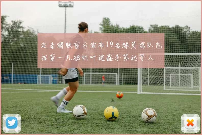 定南赣联官方宣布19名球员离队包括董一凡杨帆叶道鑫李苏达等人